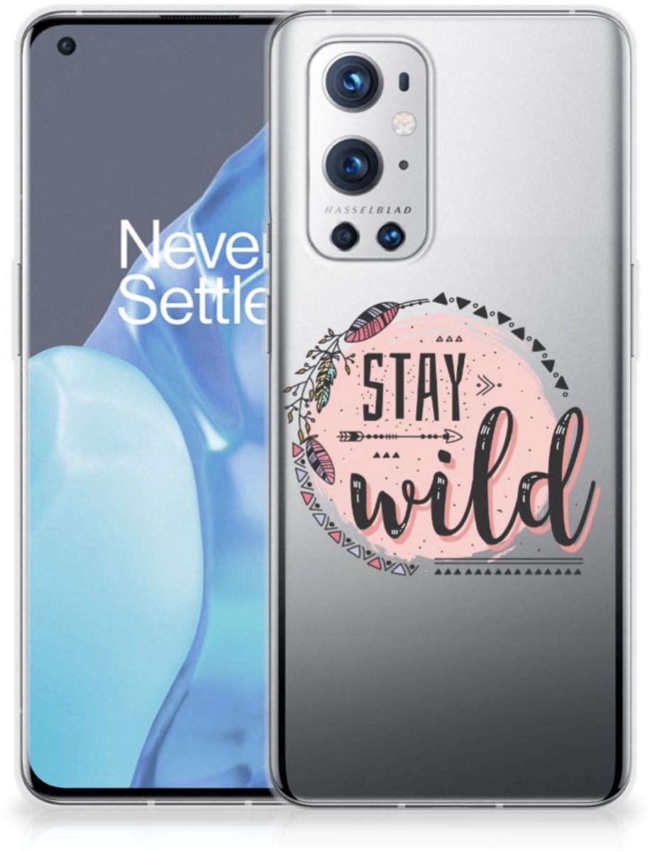 OnePlus 9 Pro Telefoonhoesje met Naam Boho Stay Wild