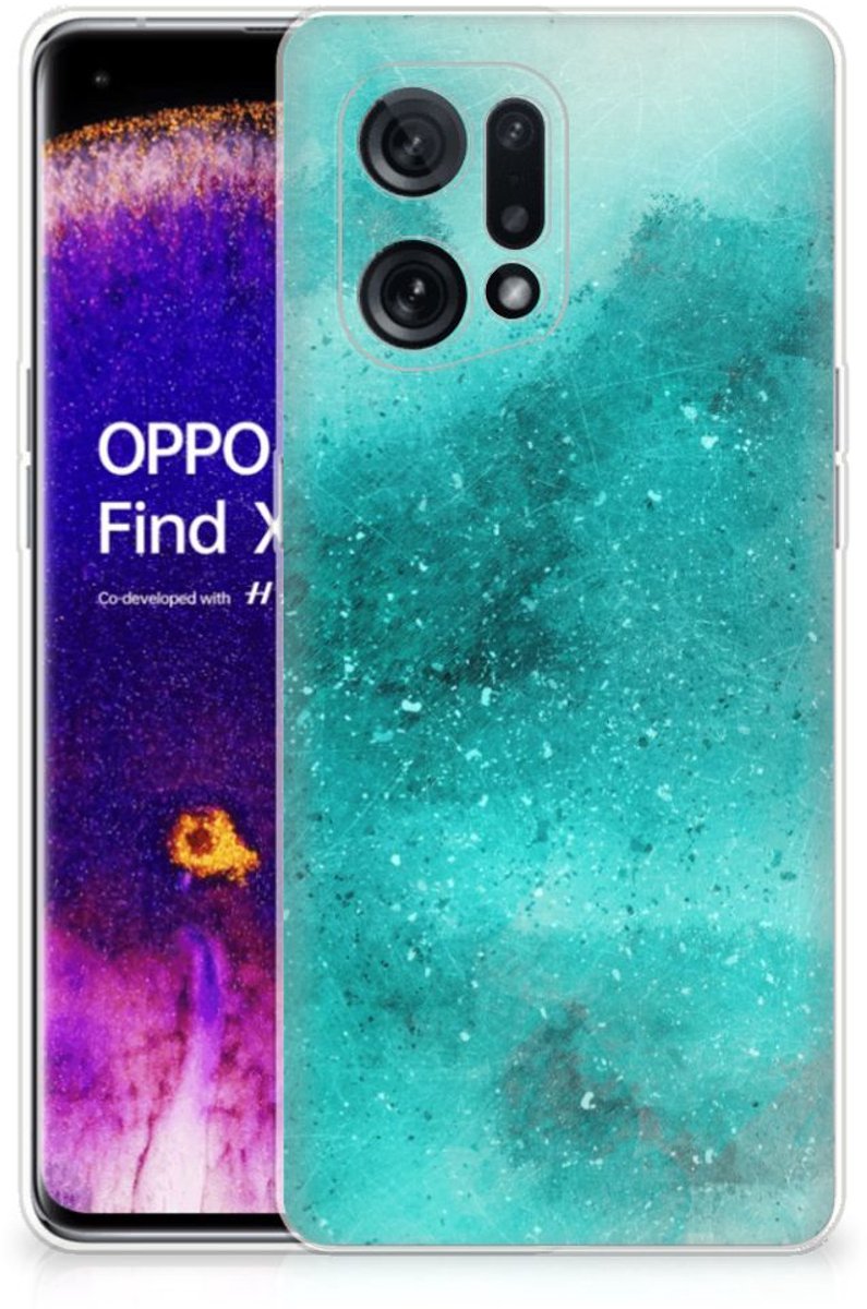 Hoesje maken OPPO Find X5 Painting Blue