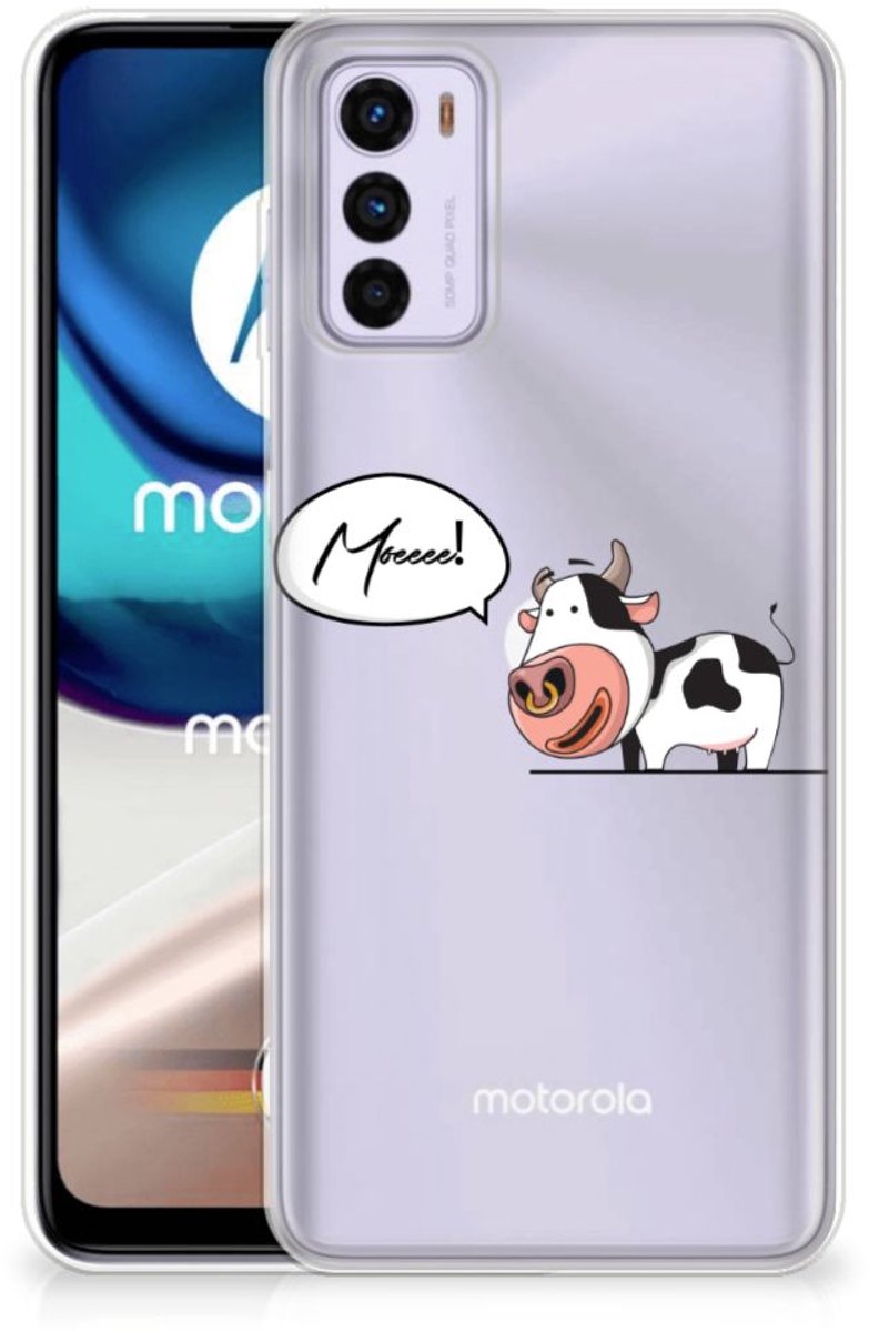Motorola Moto G42 Telefoonhoesje met Naam Cheeky Cow