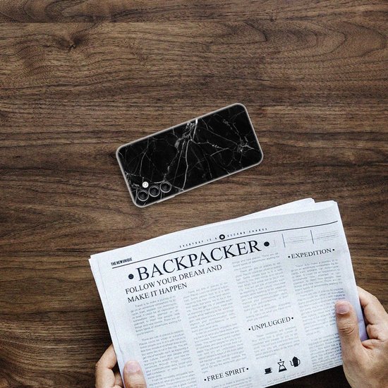 Bumper Housse Etui pour Samsung Galaxy A14 5G Coque Téléphone Marbre Noir