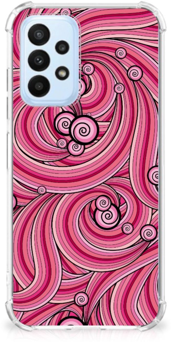 Samsung Galaxy A23 Back Cover Swirl Pink