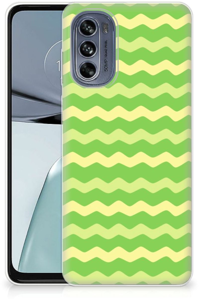 Motorola Moto G62 5G TPU bumper Waves Green