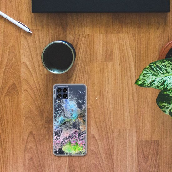 Coque pour Samsung Galaxy M53 TPU Bumper Silicone Étui Housse Oiseau