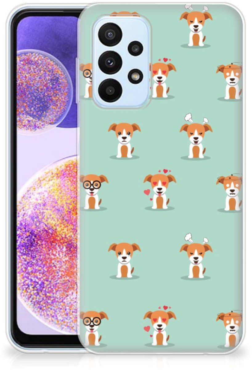 Samsung Galaxy A23 TPU Hoesje Pups