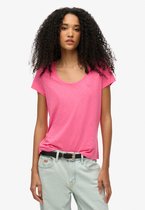 T-shirt à manches courtes et col rond Superdry Rose S Femme