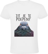 Est-ce que tu fais caca ? T-shirt homme - T-shirt crotte de pigeon