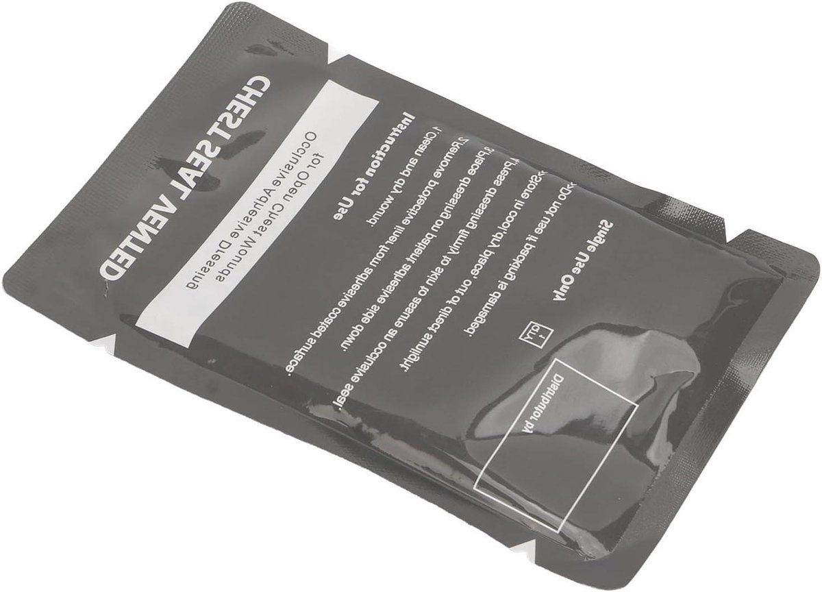 Naar: 3 Channel Vent Chest Seal - Compact en Herbruikbaar voor Dagelijks Gebruik