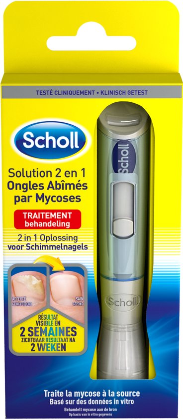 Scholl Kalknagelbehandeling - Kalknagel Vijl met Kalknagelpen - Schimmelnagel Behandelset - 5 Vijltjes - 8,3 ml