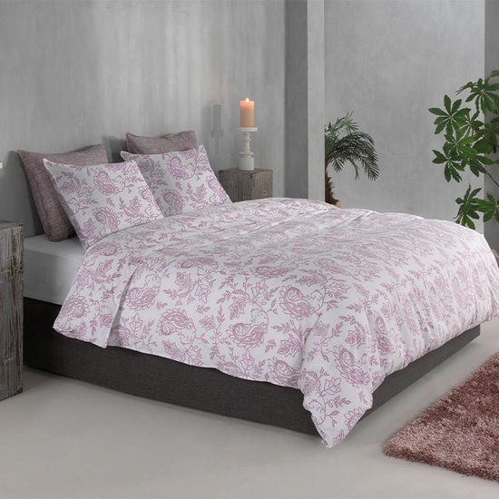 Zohome Indiano Dekbedovertrek - 100% Katoen-Perkal - 240x220 - Roze van Merkloos — afbeelding 5