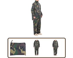 Regenpak camouflage heren - maat XL met capuchon Regenpak - Mannen Regenpak - Camo Regenpak - Waterproof Regenpak - Regenproof Kleding Regenpak camouflage heren - maat XL met capuchon Regenpak - Mannen Regenpak - Camo Regenpak - Waterproof Regenpak - Regenproof Kleding