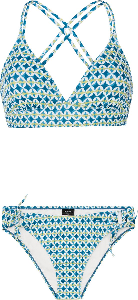 Protest Prtsplash – Triangle bikini set Dames – Kruisbanden – Uitneembare vulling Blauw