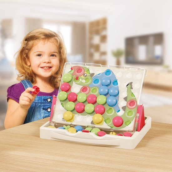 Quercetti Play Eco+ FantaColor Insteek Mozaïek Junior (58-Delig) van "Quercetti" — afbeelding 4