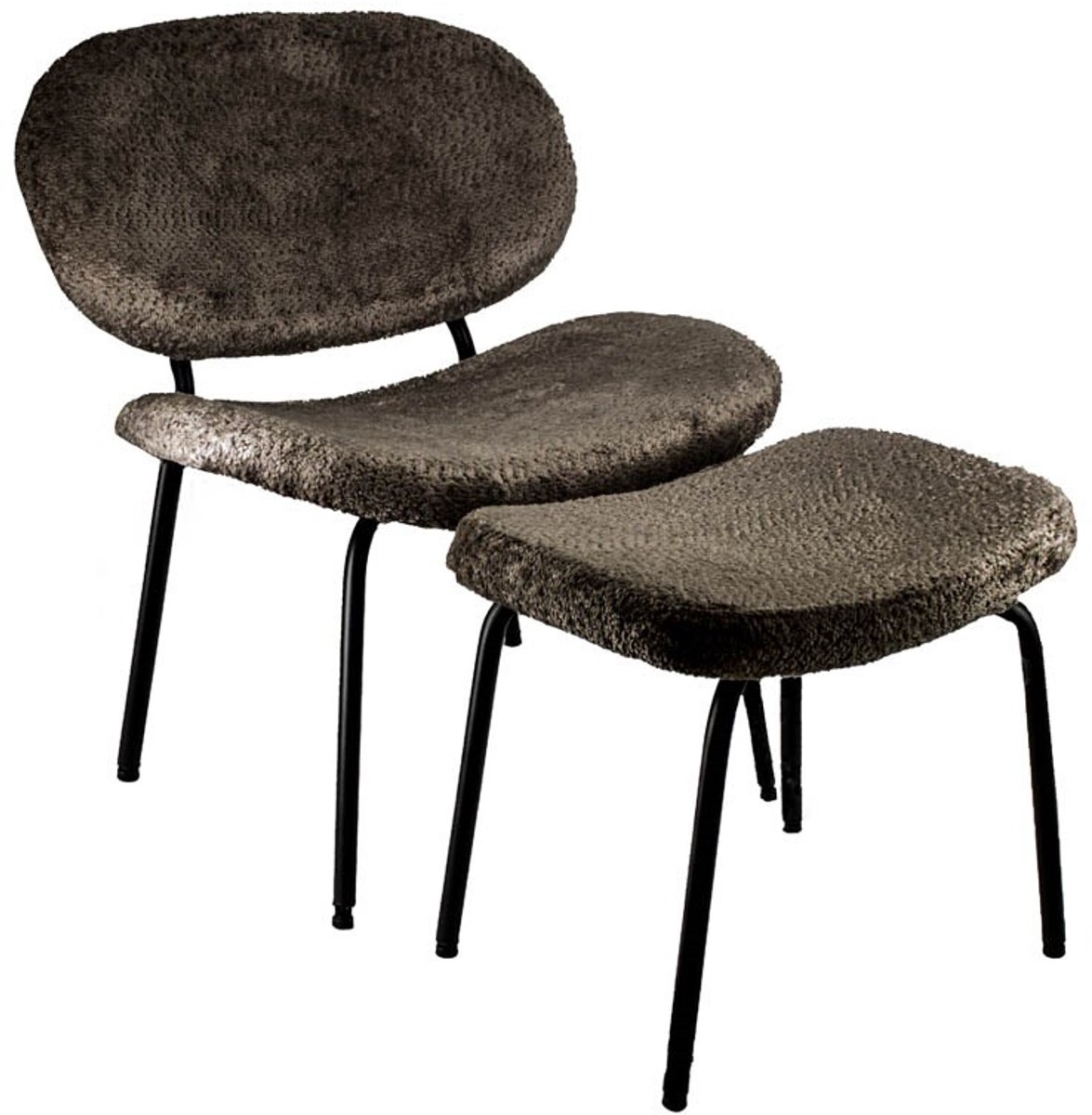Homebound by Kolony HomeBound by KY | Fauteuil Pip antraciet | fauteuil Pip Zwart