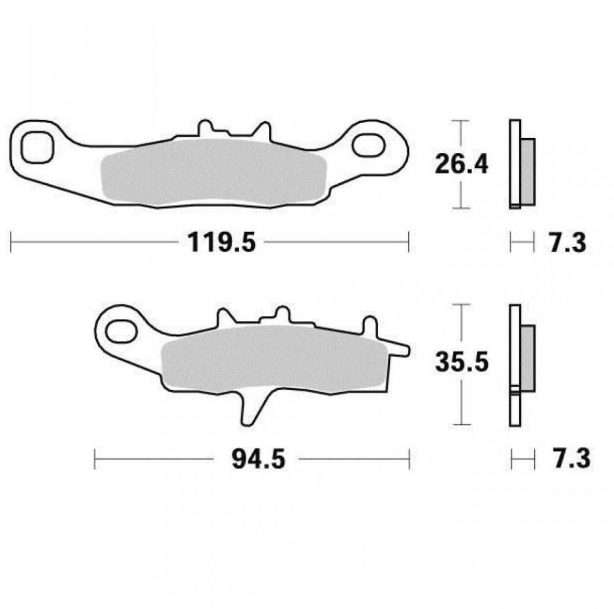 Plaquette de frein Vesrah pour Moto Kawasaki 80 Kx Petites Roues 1997 à 2000 AV Neuf