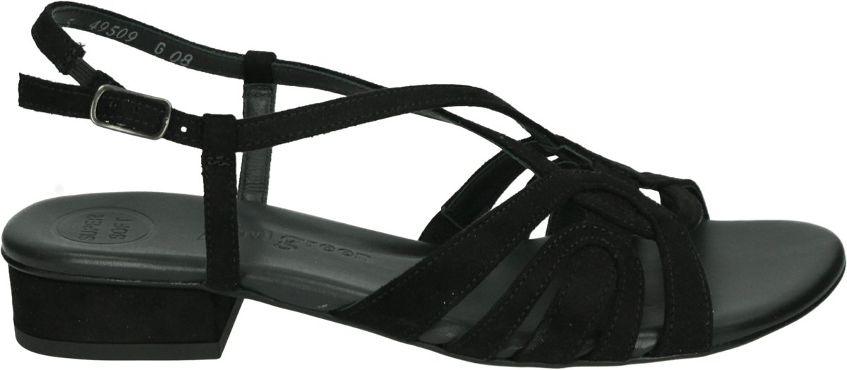 Paul 6147 Platte sandalenDames Sandalen Zwart