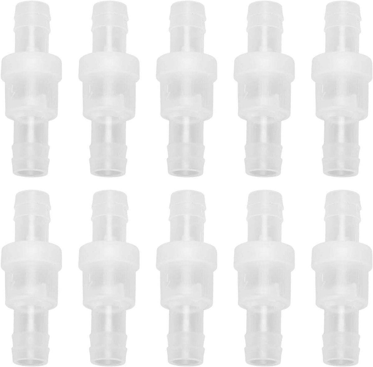 Image of 10 stuks 1 manier terugslagklep doorschijnend water stop slang terugslagklep met veer voor chemische industrie (12mm)