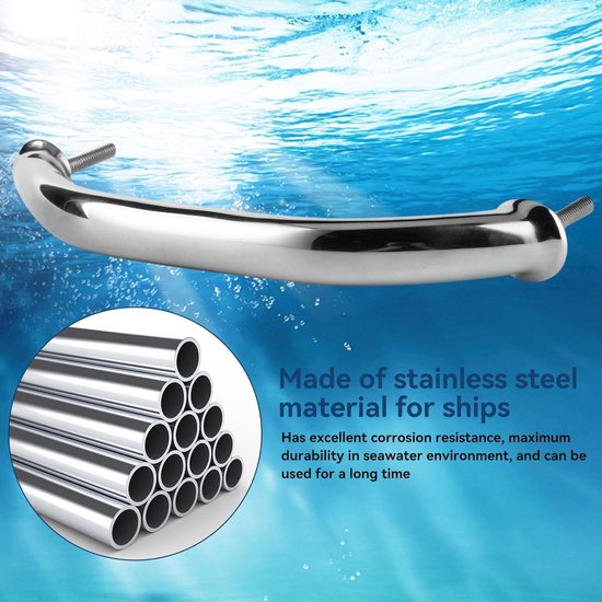Stainless Steel Boat Handle Door Handle Handrail Oval Rail Handle Boat ...