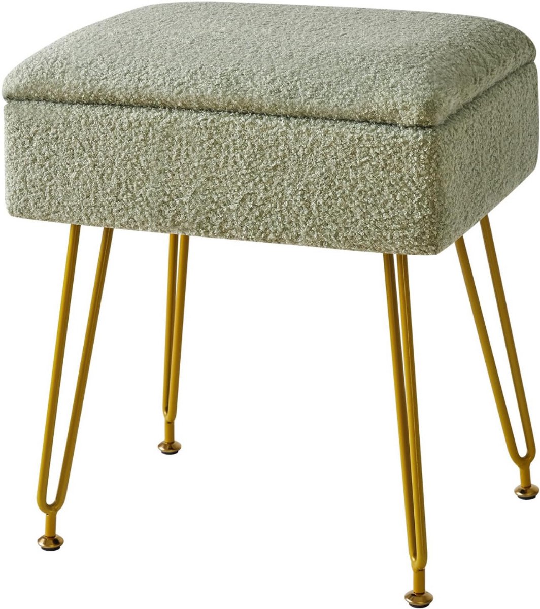 ApexArte® Make up Stoel - Kaptafel Kruk - Visagie - Groen