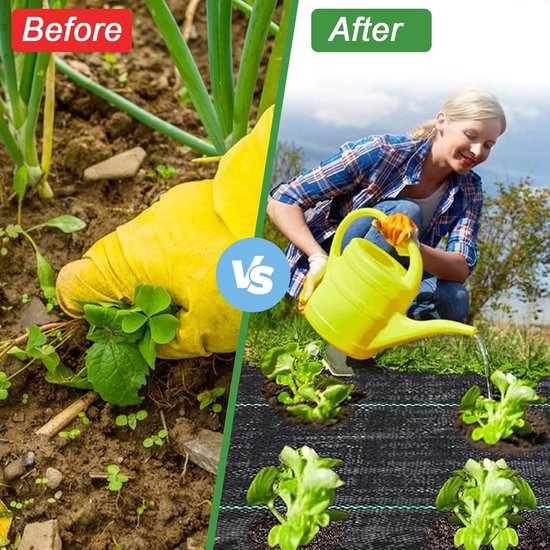 EraGreen Premium worteldoek, 1,2 m x 10 m, tuindoek, 50 g/m²