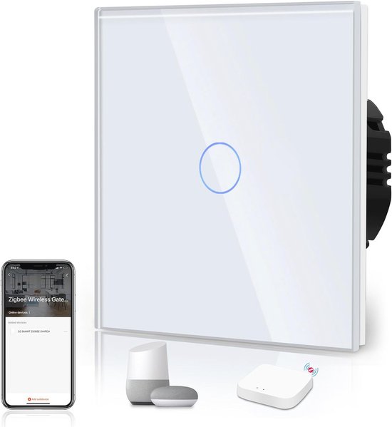 Smart Home Relay Module Slimme Lichtschakelaar Module – 4 Stuks, WiFi, 1-Weg, Compatibel Met Alexa & Google Assistant – Geen Hub Nodig Zwave Schakelaar