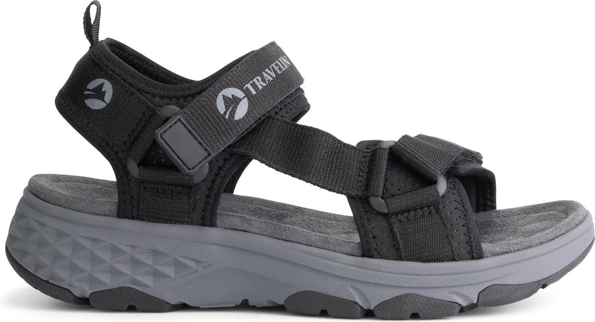 Travelin’ Angvik Dames Wandelsandalen Zwart