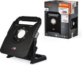 LEDVANCE werklamp met draaibare kop, werkt op batterijen, Power for all Alliance compatibel met batterijen, 40 W, 4500 lm, 6500 K, 840 koud daglicht, 3-traps dimbaar, zwart aluminium, IP54