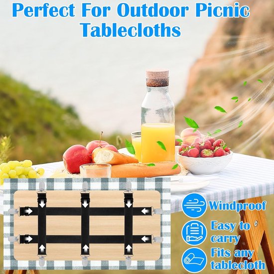 DIYexpert tafelklemspelden Transparant Made in Germany [4 stuks] Stabiele tafelklemspelden voor dikke tafels tot 45 mm – Weerbestendig & antislip – Tafelklemspelden voor tuin, balkon & binnenshuis