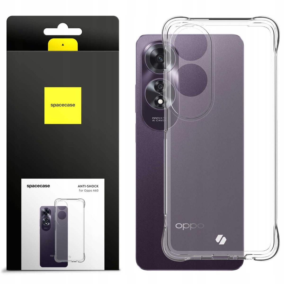 Spacecase Anti-Shock Case Voor Oppo A60 A60 5G Coverbescherming