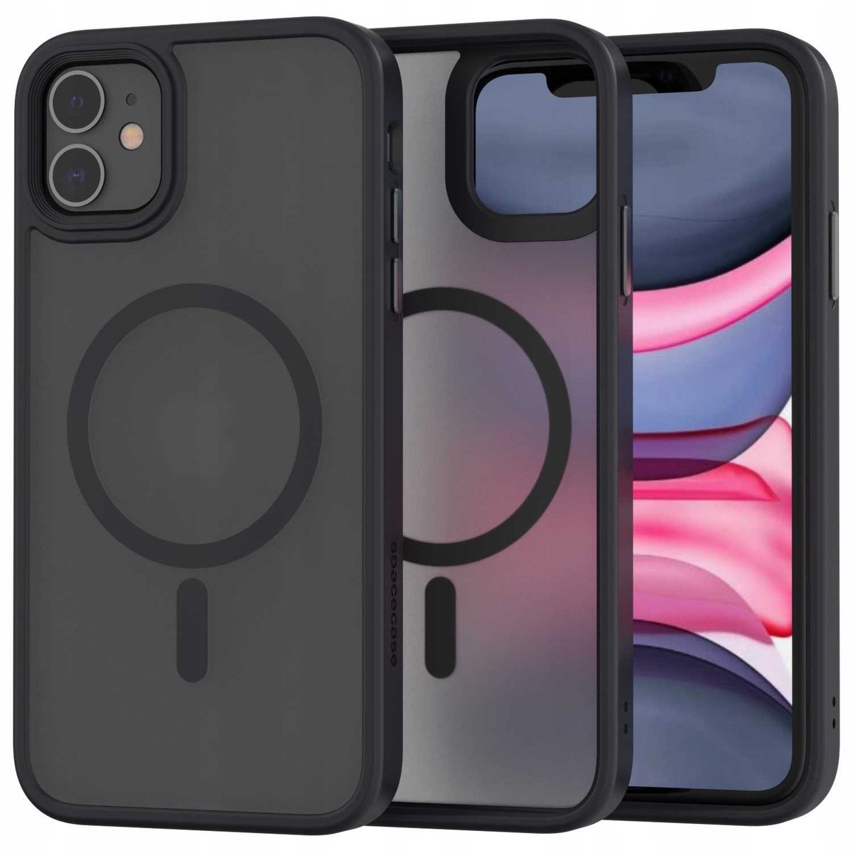 Spacecase Hybride Case Voor Iphone 11 Magnetisch Zwart