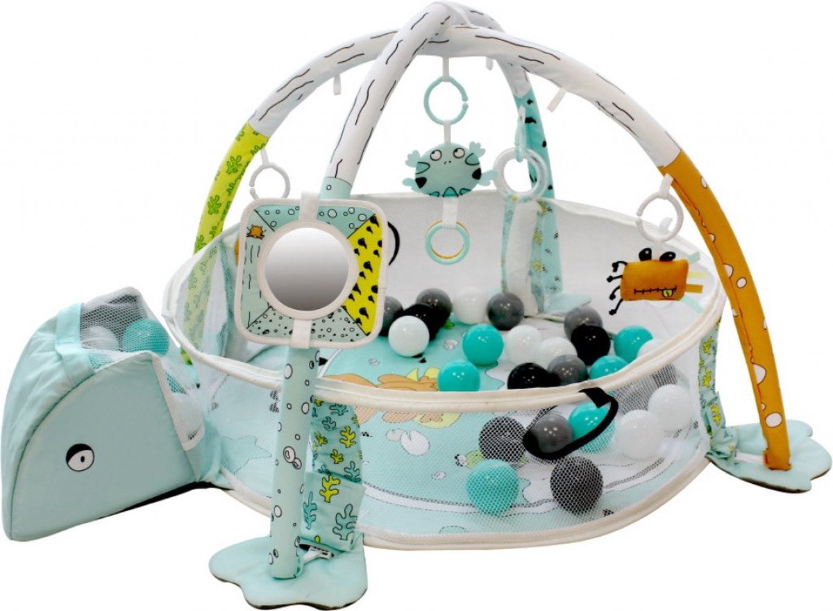 MamaLoes Kikker 3-in-1 Speelkleed/Ballenbak