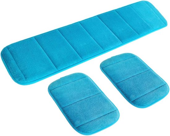 Foto: Goodivery ergonomische pols en elleboogsteun set voor toetsenbord en muis blauw