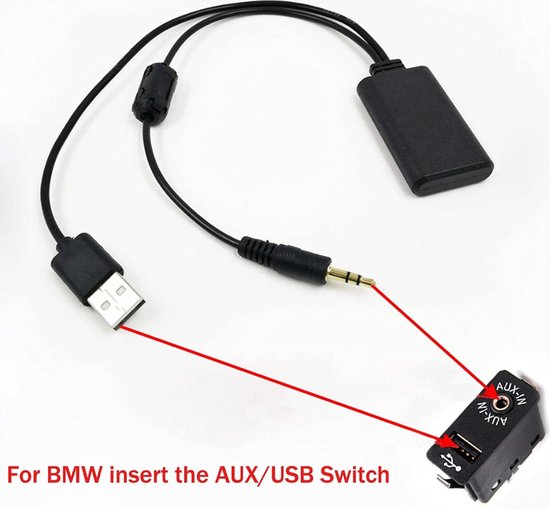 Auto Bluetooth-ontvanger 5V/12V - Aux-adapter voor muziekstreaming en handsfree bellen van Basis. — afbeelding 4