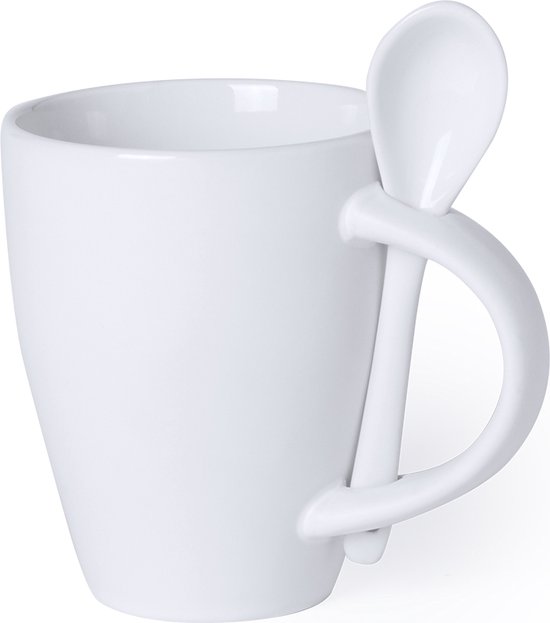 Voetbalmok, voetbalkoffiemok met deksel en lepel, 400 ml, keramische voetbalbeker, voetbalgeschenken voor mannen, voetbalfan, jongens en meisjes, verjaardag (voetbalbeker