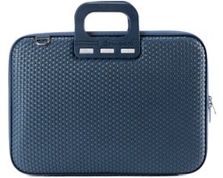 Bombata Trama Laptoptas met Vlechtpatroon - 15 / 16 inch - Dames en Heren - Blauw