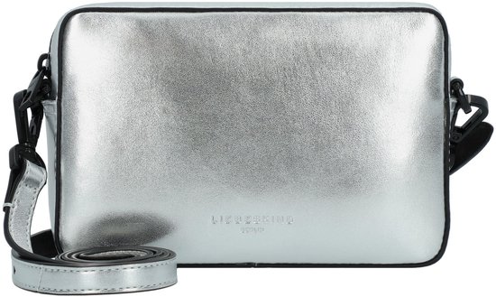LIEBESKIND BERLIN Cuir Sac à épaule Hilla Silver Camera Bag Silver Argenté