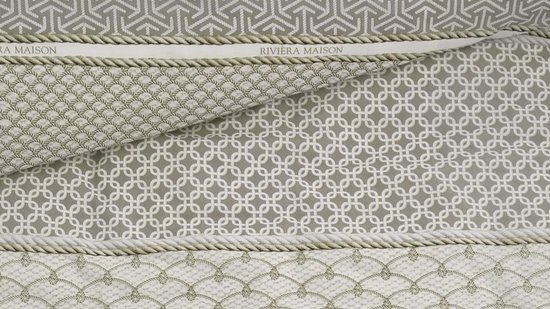 Riviera Maison Ropes dekbedovertrek - Tweepersoons - 200x200/220 - Taupe van Merkloos — afbeelding 2