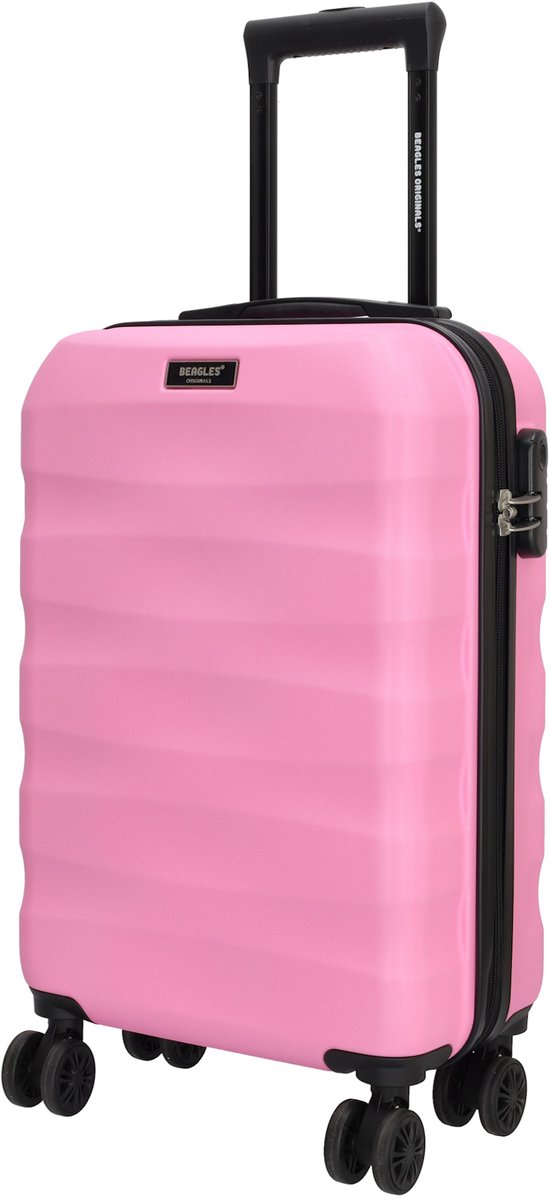 Beagles Originals Go Travel Handbagage Koffer - 50 cm - 29 Liter - Reiskoffer met Cijferslot - Roze