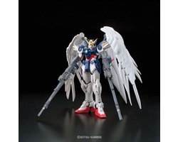 Bandai Gundam Wing: Real Grade - XXXG-00W0 Wing Gundam Zero EW 1:144 Scale Model Kit Model Kits