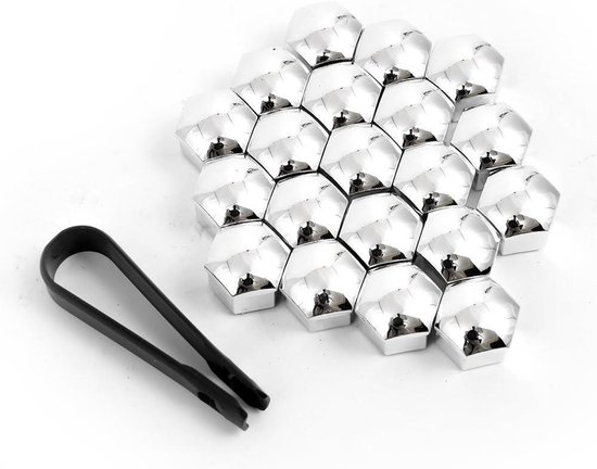 Radschrauben- und Muttern Kappen Set, 20 Stück, für 17 mm Sechskant Schrauben und Muttern, min