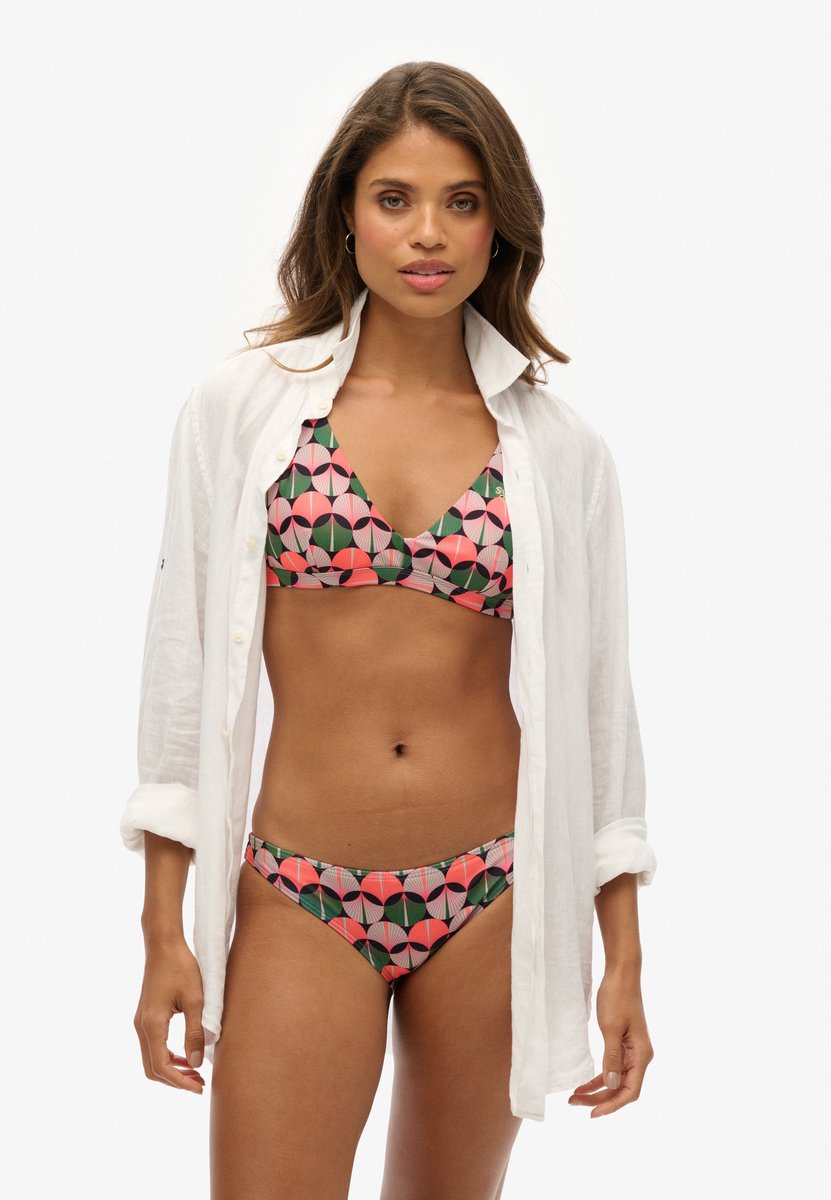 Superdry Triangelbikinitopje met gekruiste rugbandjes Dames Badpakken Oranje
