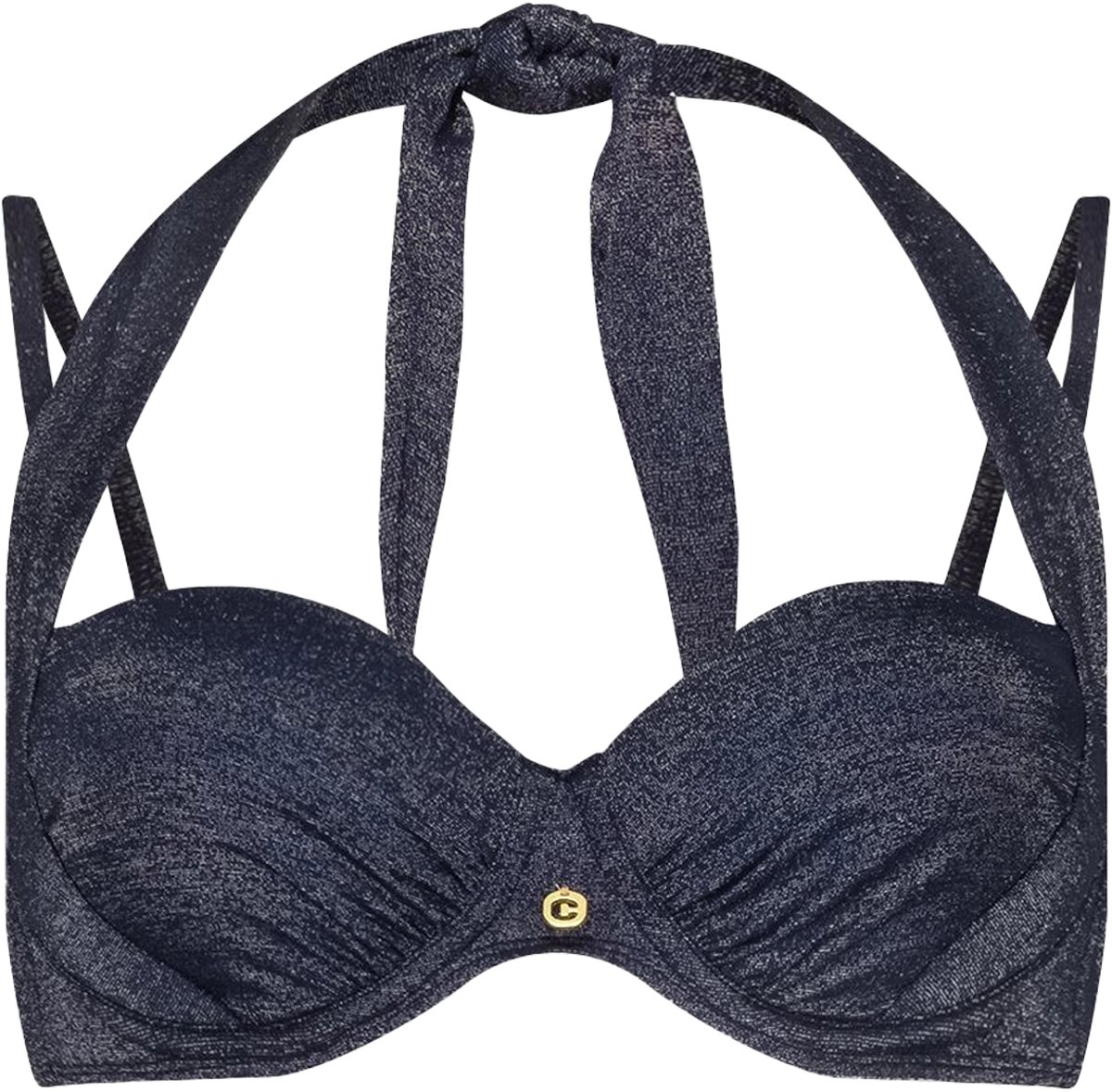 Ten Cate multiway bikini top royal blue voor Dames | Maat 40E (80E)