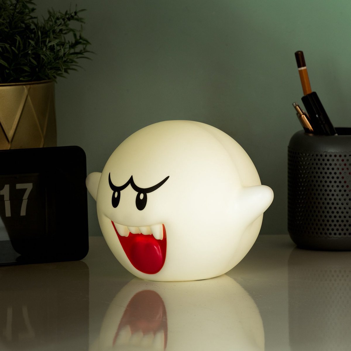Super Mario 3D Boo Light met Geluid – Officieel Gelicentieerde Nintendo Merchandise, Sfeerlamp voor Thuis of Kantoor, Cadeau voor Retro Gamers- Paladone