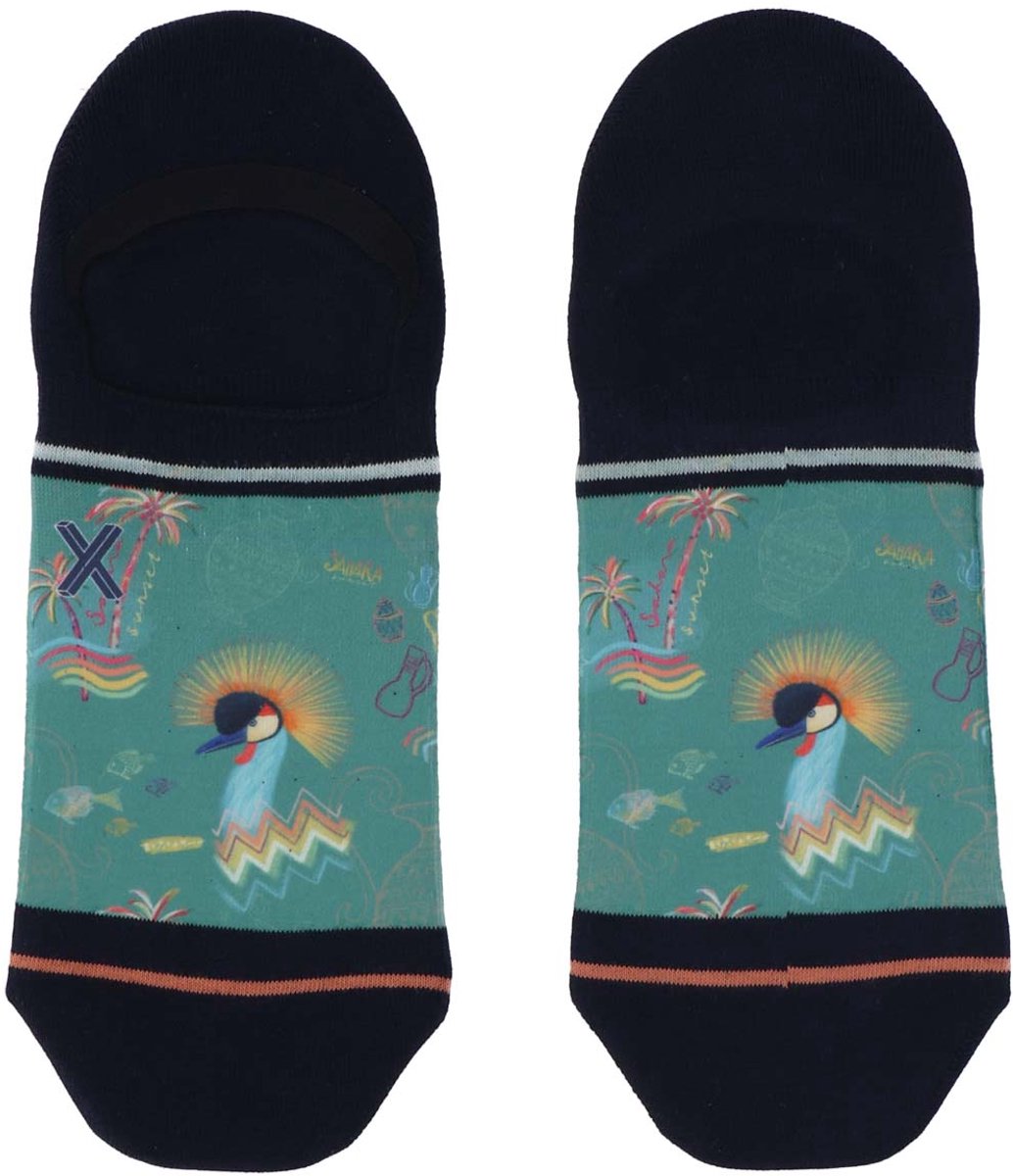 XPOOOS - AFNF Sunset Sahara Heren Sneakersokken - 1-Pack - Maat 39/42