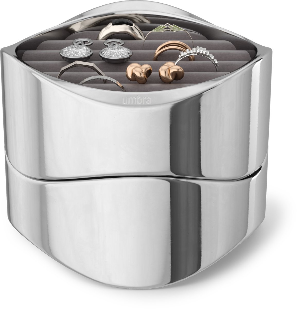 WAVY JEWELRY ORGANIZER CHROME