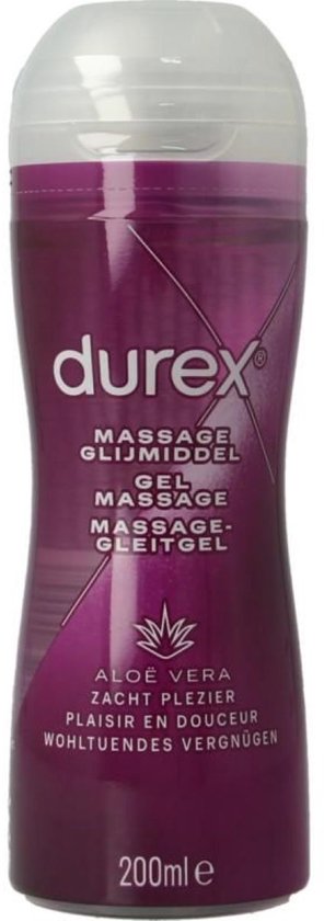 Durex Massage Olie en Glijmiddel - Aloë Vera - Waterbasis - 200 ml