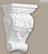 Console 119015 Profhome Élement décorative style corinthien blanc