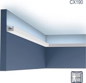 Kroonlijst Orac Decor CX190 AXXENT U-PROFILE plafondlijst voor indirecte verlichting lijstwerk tijdeloos klassieke stijl wit 2 m