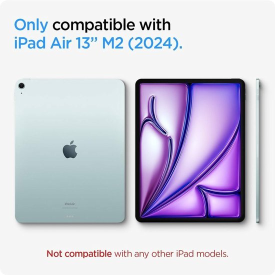 GEHARD - GLAS - SPIGEN GLAS.TR "EZ FIT" IPAD AIR - 13 - 2024 - HELDER van Spigen — afbeelding 2