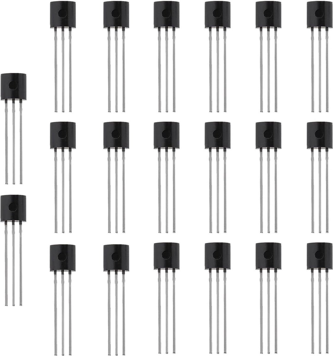 Image of 20pcs 3.3V 0.25A LDO lineaire spanningsregelaar TO-92 3-terminals - Vaste uitgangsspanning - 250mA - HT7333-A .