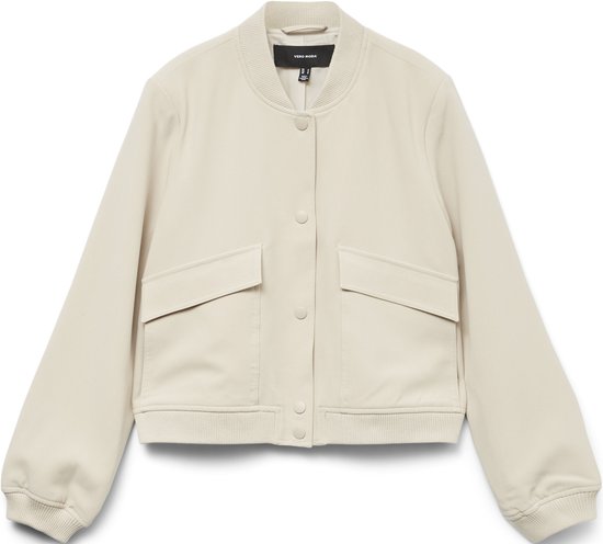 Vero Moda Jas Vmamala Short Jacket Ts 10307303 Silver Lining Dames Maat - XL